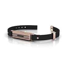 Brilliyond Smart Fitbit Bangle Blue Sapphire Rose Gold Cheetah