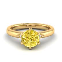 Yellow Sapphire Yellow Gold Solitaire Engagement Ring Byond