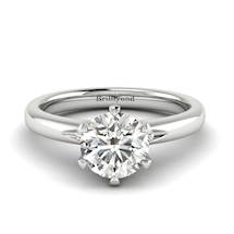 Diamond White Gold Solitaire Engagement Ring Byond