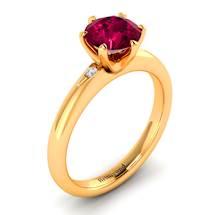Solitaire Ruby Ring by Brilliyond Australia