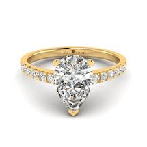 Diamond Yellow Gold Solitaire Engagement Ring Hera