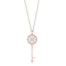 Diamond Rose Gold Key Necklace Nexus