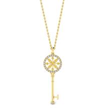 Yellow Sapphire Yellow Gold Key Necklace Nexus