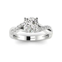 Diamond Platinum Round Engagement Ring Novia