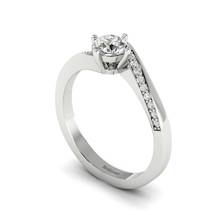 Diamond Twist Engagement Ring Andromeda in Platinum 