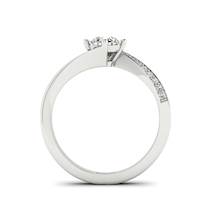 Diamond Twist Engagement Ring Andromeda in Platinum 