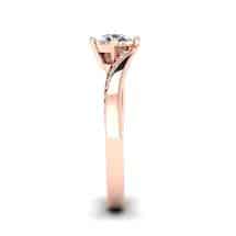 Twist Diamond Engagement Ring Andromeda in Rose Gold 