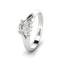 Diamond Solitaire Engagement Ring Preen in White Gold 