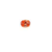 Fire orange oval shaped natural orange sapphire