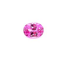 Hot rose pink natural oval pink sapphire