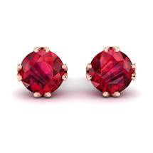 Ruby Rose Gold Gumnut Stud Earrings