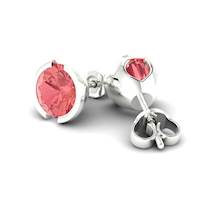 Padparadscha White Gold Eye of Venus Design