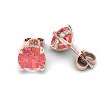 Padparadscha Rose Gold Floral Crown Design