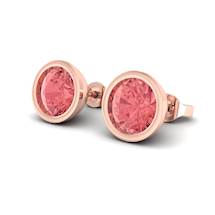 Padparadscha Rose Gold Imperial Cone Design