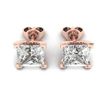 Cubic Zirconia Rose Gold Magic of Love Stud Earrings