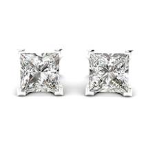 White Sapphire Earrings Sterling Silver Magic of Love Design