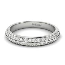 White Sapphire White Gold Eternity Ring Melody