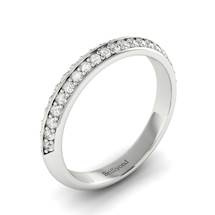 White Sapphire White Gold Eternity Ring Melody