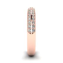 White Sapphire Rose Gold Eternity Ring Melody
