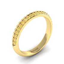Yellow Sapphire Yellow Gold Eternity Ring Melody
