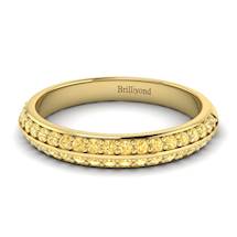 Yellow Sapphire Yellow Gold Eternity Ring Melody