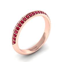 Ruby Rose Gold Eternity Ring Melody