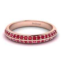 Ruby Rose Gold Eternity Ring Melody