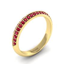 Ruby Yellow Gold Eternity Ring Melody