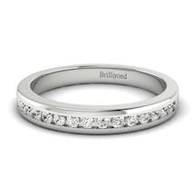 White Sapphire White Gold Eternity Ring New Moon
