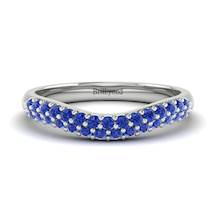 Blue Sapphire White Gold Eternity Ring Que Sera