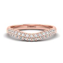 White Sapphire Rose Gold Eternity Ring Que Sera