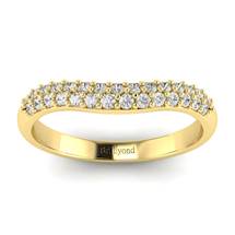 White Sapphire Yellow Gold Eternity Ring Que Sera