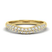 White Sapphire Yellow Gold Eternity Ring Que Sera