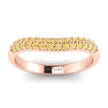 Yellow Sapphire Rose Gold Eternity Ring Que Sera
