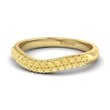 Yellow Sapphire Yellow Gold Eternity Ring Que Sera