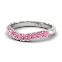 Pink Sapphire White Gold Eternity Ring Que Sera
