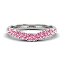 Pink Sapphire White Gold Eternity Ring Que Sera