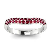 Ruby White Gold Eternity Ring Que Sera