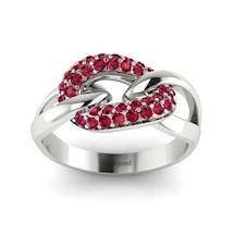 Ruby White Gold Eternity Ring Oasis
