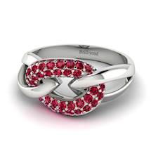 Ruby White Gold Eternity Ring Oasis