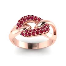 Ruby Rose Gold Eternity Ring Oasis
