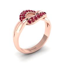 Ruby Rose Gold Eternity Ring Oasis