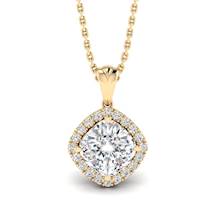 Diamond Yellow Gold Fine Gemstone Necklace Levin