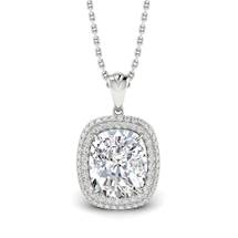 Diamond White Gold Fine Gemstone Necklace Milky Way