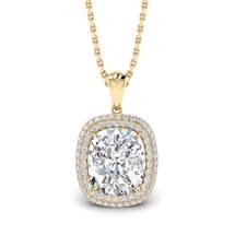 Diamond Yellow Gold Fine Gemstone Necklace Milky Way