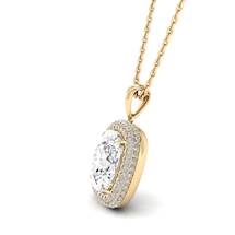 Diamond Yellow Gold Fine Gemstone Necklace Milky Way