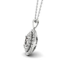 Diamond White Gold Fine Gemstone Necklace Corona