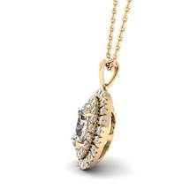Diamond Yellow Gold Fine Gemstone Necklace Corona