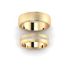 Yellow Gold Wedding Ring Set Evander