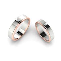 White Gold Wedding Ring Set Dalila